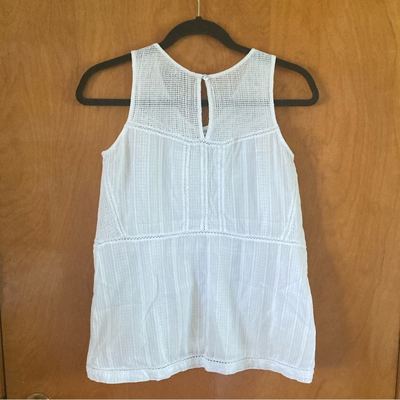 Vintage ROOTS white cotton lacy tank - XS - Picture 5 of 6